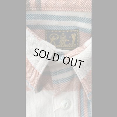 画像3: ＣＵＳＨＭＡＮ　クッシュマン　NEL CHECK WORK SHIRT　ネルワークシャツ　VANNILA/ORANGE