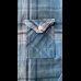 画像5: ＣＵＳＨＭＡＮ　クッシュマン　NEL CHECK WORK SHIRT　ネルワークシャツ　TURQUOISE/BLUE
