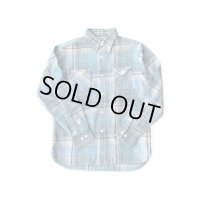 ＣＵＳＨＭＡＮ　クッシュマン　NEL CHECK WORK SHIRT　ネルワークシャツ　TURQUOISE/BLUE