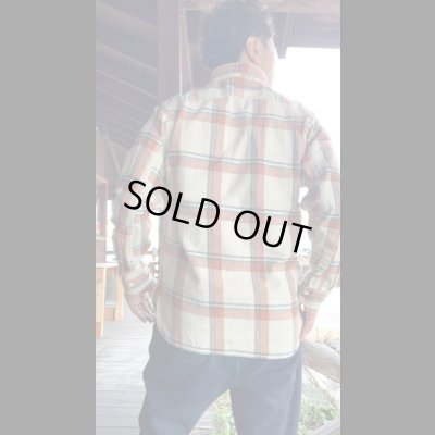 画像8: ＣＵＳＨＭＡＮ　クッシュマン　NEL CHECK WORK SHIRT　ネルワークシャツ　VANNILA/ORANGE