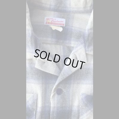 画像3: CUSHMAN  クッシュマン オンブレチェックオープンカラーシャツ　ブルー