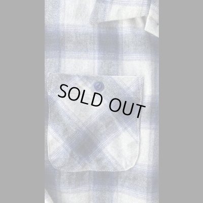 画像5: CUSHMAN  クッシュマン オンブレチェックオープンカラーシャツ　ブルー