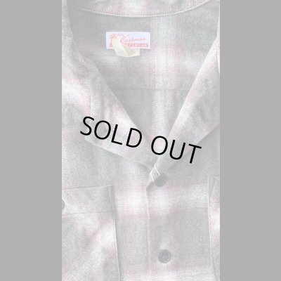 画像3: CUSHMAN  クッシュマン オンブレチェックオープンカラーシャツ　レッド