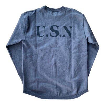 画像2: CUSHMAN(クッシュマン）U.S.N.　PILE SWEAT　TEE 502USN DARK GRAY