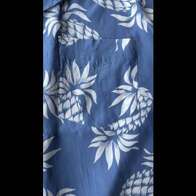 画像5: CUSHMAN ハワイアンシャツ パイナップル柄　クッシュマン　　SAX/WHITE