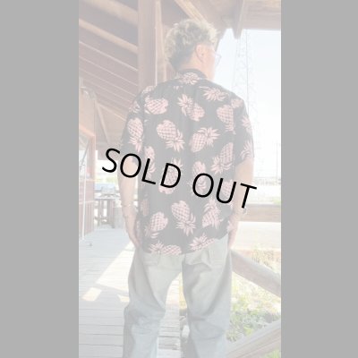 画像9: CUSHMAN ハワイアンシャツ パイナップル柄　クッシュマン　　BLACK /PINK