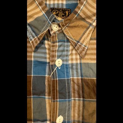 画像3: CUSHMAN 　クッシュマン　SHIRRING CHECK WORK SHIRTS  TURQUOISE/BROWN