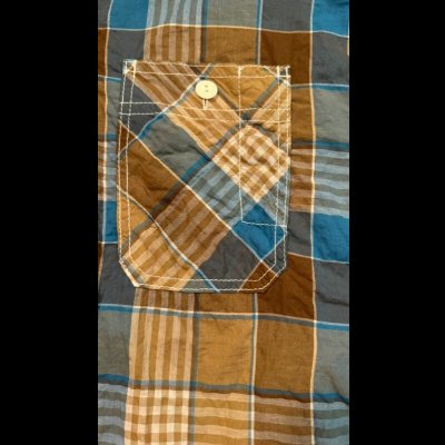 画像5: CUSHMAN 　クッシュマン　SHIRRING CHECK WORK SHIRTS  TURQUOISE/BROWN