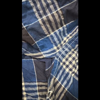 画像7: CUSHMAN 　クッシュマン　SHIRRING CHECK WORK SHIRTS  BLUE/NAVY