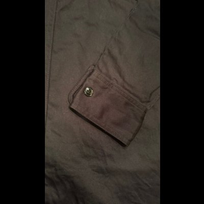 画像6: CUSHMAN  クッシュマンCOTTN SATIN WORK SHIRT　ブラック