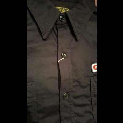 画像4: CUSHMAN  クッシュマンCOTTN SATIN WORK SHIRT　ブラック