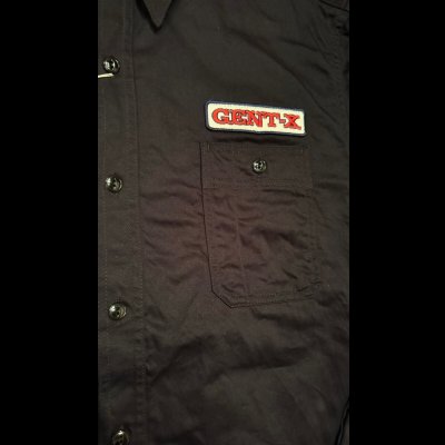 画像3: CUSHMAN  クッシュマンCOTTN SATIN WORK SHIRT　ブラック