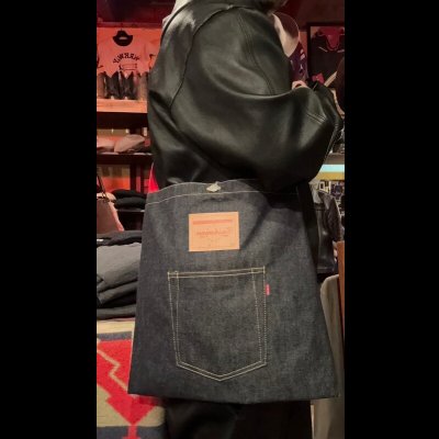 画像8: CUSHMAN クッシュマン 13.5oz XX DENIM SHOULDER BAG   DENIM