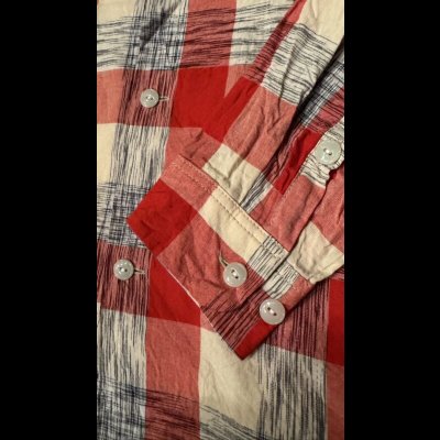 画像8: CUSHMAN 　クッシュマン　KASURI OPEN COLLAR SHIRTS  RED