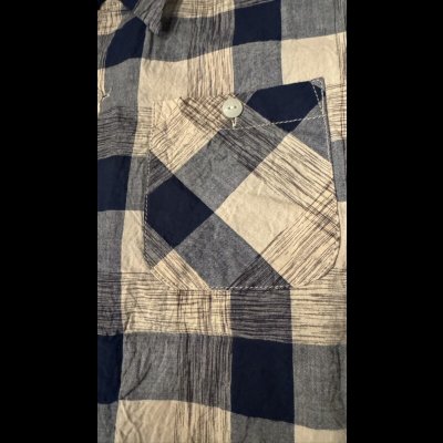 画像4: CUSHMAN  クッシュマン KASURI OPEN COLLAR SHIRTS  NAVY