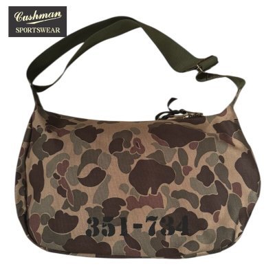 画像1: CUSHMAN クッシュマン　CANVAS MESSENGER BAG　キャンバスメッセンジャーバッグ　DUCK HUNTER CAMO