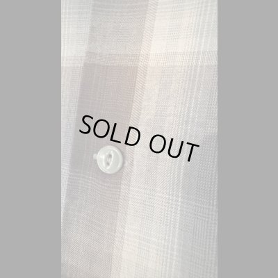 画像5: CUSHMAN クッシュマン　RAYON OMBRE CHECK SHIRT    BLACK/GRAY