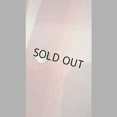 画像5: CUSHMAN クッシュマン　RAYON OMBRE CHECK SHIRT    WINE/GRAY