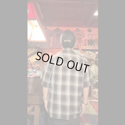 画像8: CUSHMAN クッシュマン　RAYON OMBRE CHECK SHIRT    BLACK/GRAY