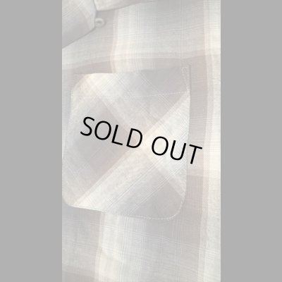 画像4: CUSHMAN クッシュマン　RAYON OMBRE CHECK SHIRT    BLACK/GRAY