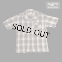 CUSHMAN クッシュマン　RAYON OMBRE CHECK SHIRT    BLACK/GRAY