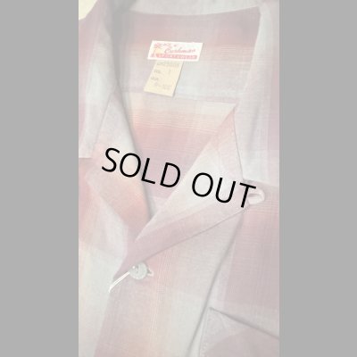 画像3: CUSHMAN クッシュマン　RAYON OMBRE CHECK SHIRT    WINE/GRAY