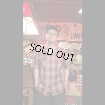 画像7: CUSHMAN クッシュマン　RAYON OMBRE CHECK SHIRT    WINE/GRAY