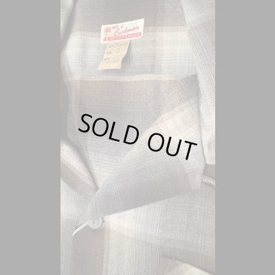 画像3: CUSHMAN クッシュマン　RAYON OMBRE CHECK SHIRT    BLACK/GRAY