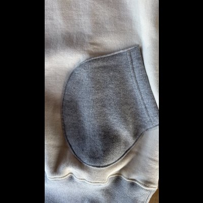 画像3: CUSHMAN(クッシュマン）BOXING　POCKET TWO TONE SWEAT PARKA  ＣＲＥＡＭ／ＭＩＸＧＲＡＹ