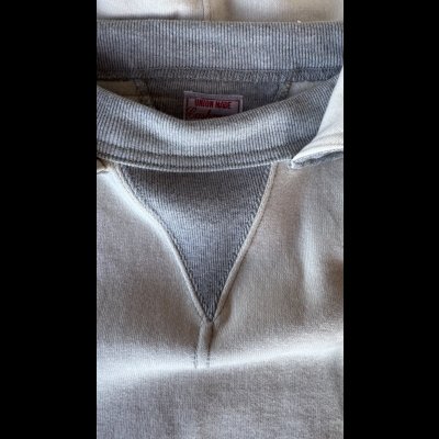 画像4: CUSHMAN(クッシュマン）BOXING　POCKET TWO TONE SWEAT PARKA  ＣＲＥＡＭ／ＭＩＸＧＲＡＹ