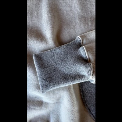 画像5: CUSHMAN(クッシュマン）BOXING　POCKET TWO TONE SWEAT PARKA  ＣＲＥＡＭ／ＭＩＸＧＲＡＹ