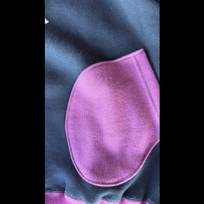 画像3: CUSHMAN(クッシュマン）BOXING　POCKET TWO TONE SWEAT PARKA  ＢＬＡＣＫ／ＷＩＮＥ