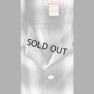画像4: CUSHMAN クッシュマン　 OMBRE CHECK SHIRT    BLACK/WHITE