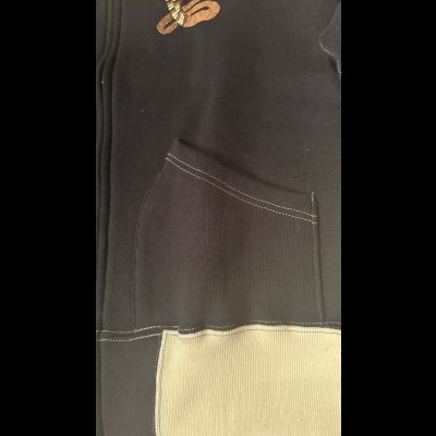 画像5: CUSHMAN(クッシュマン）SWEAT SOUVENIR JACKET  ブラック／クリーム