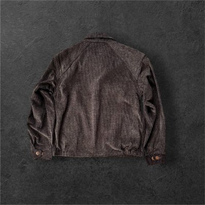 画像10: CUSHMAN(クッシュマン）MIX COUDUROY BLOUSON JACKET 　MIX BLACK /MIX BROWN