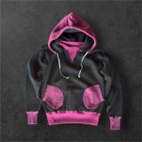 CUSHMAN(クッシュマン）BOXING　POCKET TWO TONE SWEAT PARKA  ＢＬＡＣＫ／ＷＩＮＥ