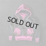 CUSHMAN(クッシュマン）BOXING　POCKET TWO TONE SWEAT PARKA  ＢＬＡＣＫ／ＷＩＮＥ