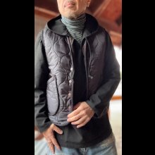 他の写真1: CUSHMAN　クッシュマン QUILTING&FUR　REVERSIBLE BOA VEST BLACK/BROWN