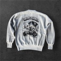 CUSHMAN(クッシュマン）PRINT SET IN SLEEVE　（HELLonWHEEL)スウェット MIX BEIGE