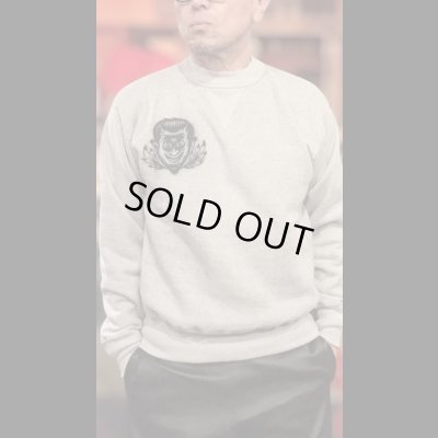 画像8: CUSHMAN(クッシュマン）PRINT SET IN SLEEVE　（HELLonWHEEL)スウェット MIX GRAY