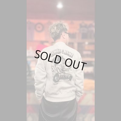 画像7: CUSHMAN(クッシュマン）PRINT SET IN SLEEVE　（HELLonWHEEL)スウェット MIX GRAY