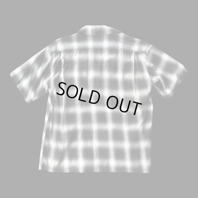 画像3: CUSHMAN クッシュマン　 OMBRE CHECK SHIRT    BLACK/WHITE