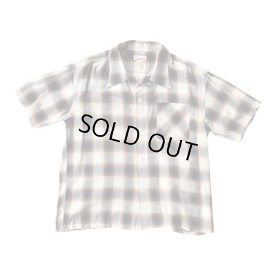 画像2: CUSHMAN クッシュマン　 OMBRE CHECK SHIRT    BROWN/WHITE