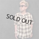 CUSHMAN クッシュマン　 OMBRE CHECK SHIRT    BROWN/WHITE