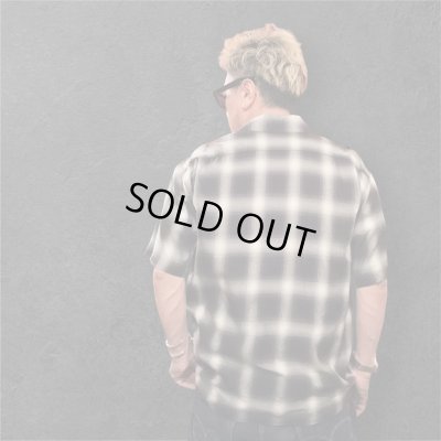 画像6: CUSHMAN クッシュマン　 OMBRE CHECK SHIRT    BLACK/WHITE