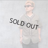 CUSHMANクッシュマン　COTTON FLANNEL BASEBALL SHIRT   MIX　GRAY / NAVY