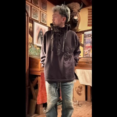 画像9: GYPSY&SONS 80 HIMALAYA HOODIE BLACK ブラック