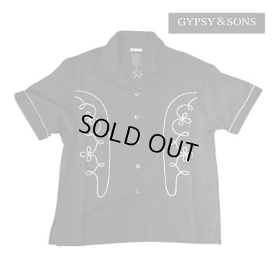 画像1: GYPSY＆SONS　EMBROID RODEO SHIRTS  BLACK