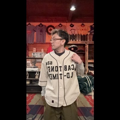 画像8: GYPSY＆SONS　O.T.BASE BALL SHIRTS　OFF　STRIPE