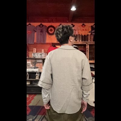 画像7: GYPSY＆SONS　O.T.BASE BALL SHIRTS　GRAY